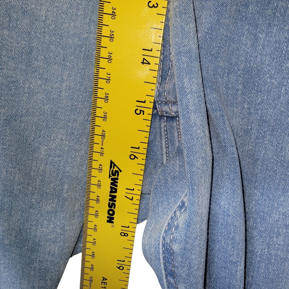 Womens Size 4X 28W-30W Terra & Sky Pull On Blue Jeggings High Rise Skinny NWOT - Picture 9 of 10